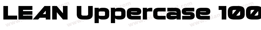 LEAN Uppercase 1002字体转换